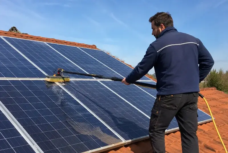 Nettoyage et entretien de panneaux solaires à Castries